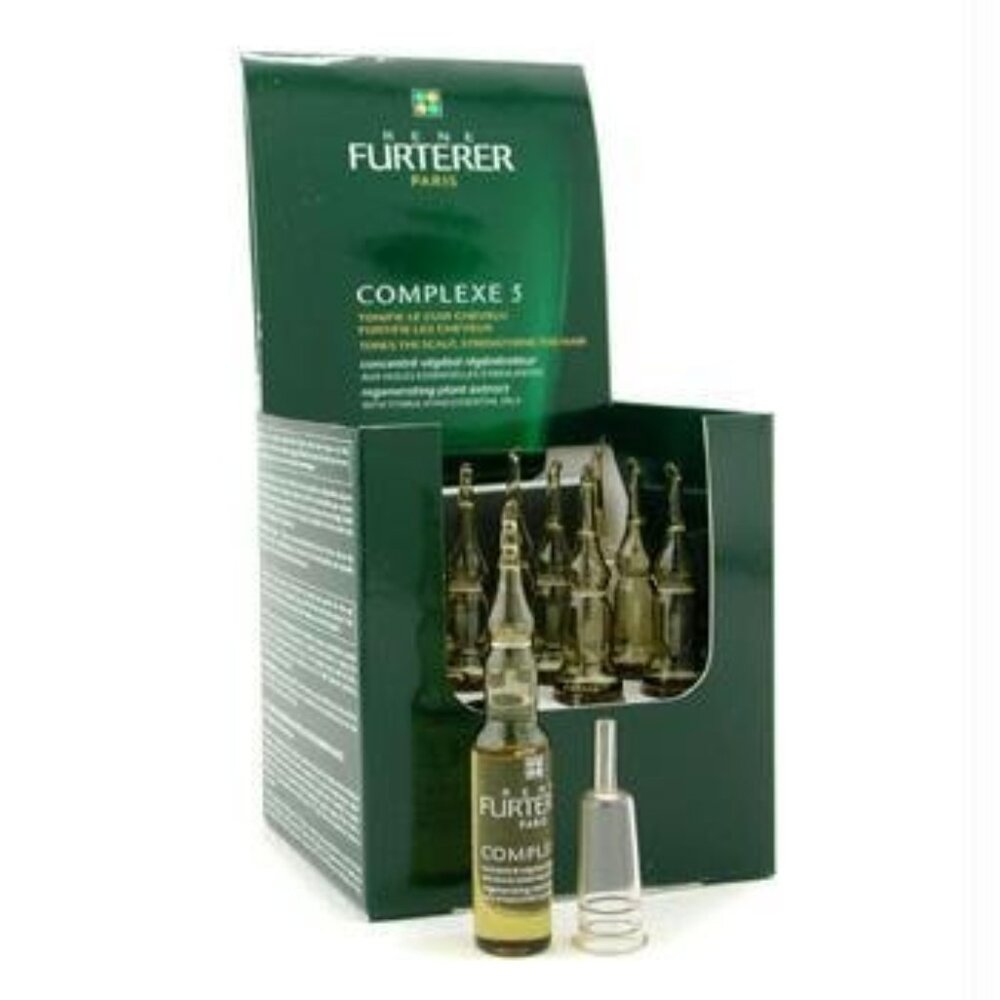 MSRP $120 | René Furterer Complexe 5 Scalp Treatment – 5 mL x 12 Vials – NIB